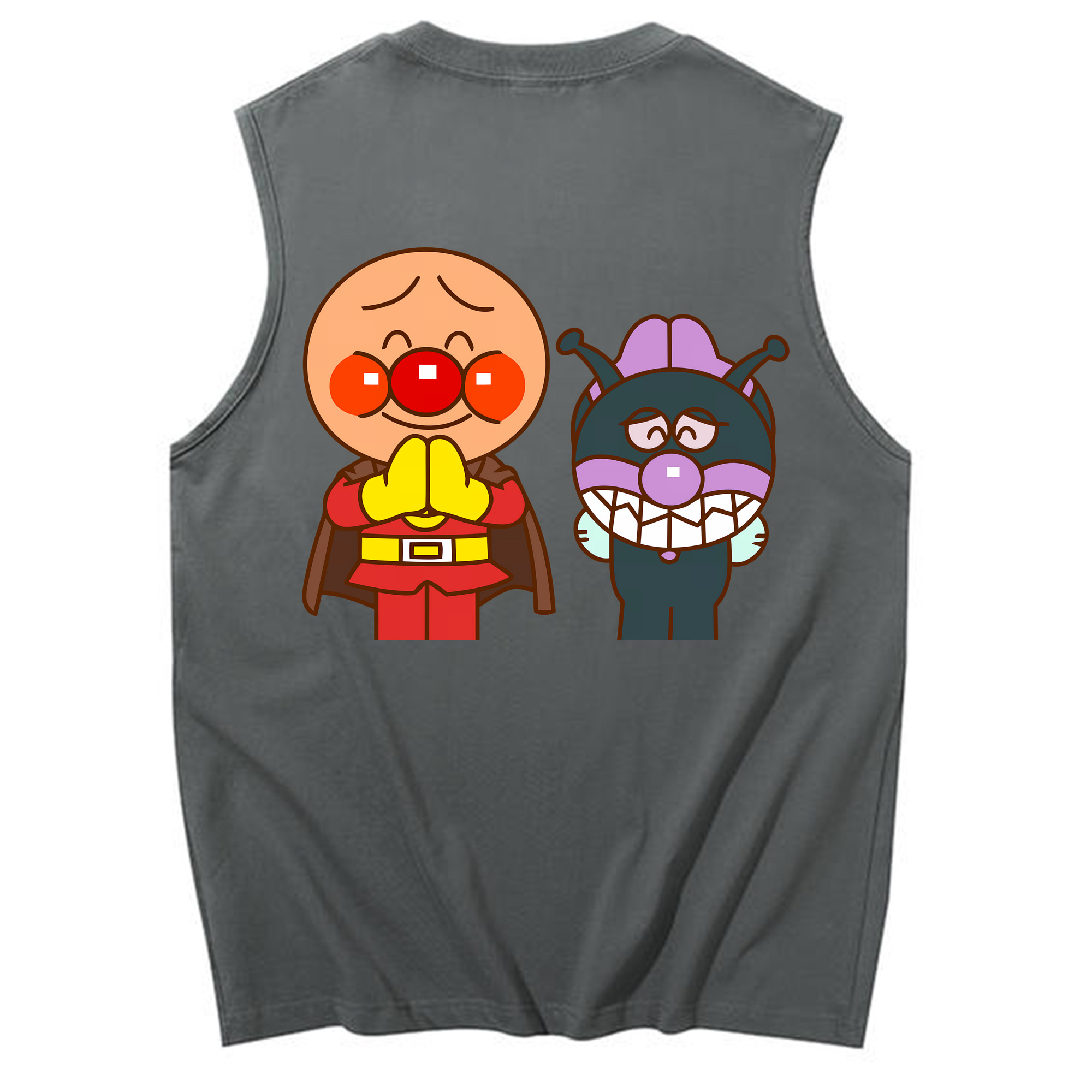 （画像用） アンパンマン Anpanman コットン100％タンクトップ（背面プリント）